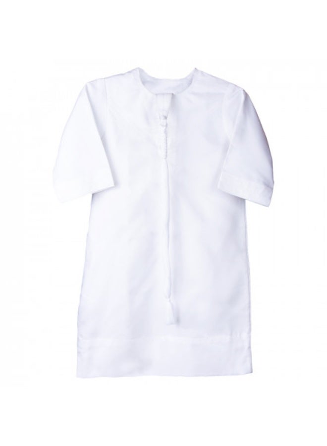RAHMA COLLECTIONS Authentic White Boys Kandura | Ready to wear Handcrafted Traditional Emirati Thobe/Dishdasha, Lightweight Breathable, Comfortable and Skin-Friendly Fabric, Ages 9 Months to 18 Years - Image 1